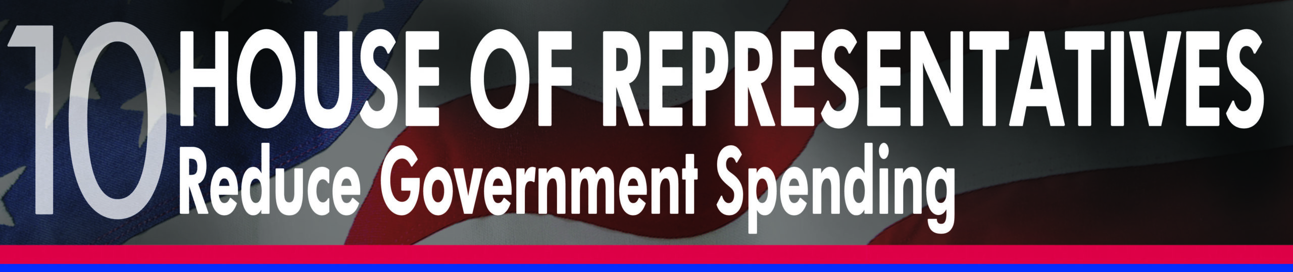 House of Representatives: Reduce Government Spending